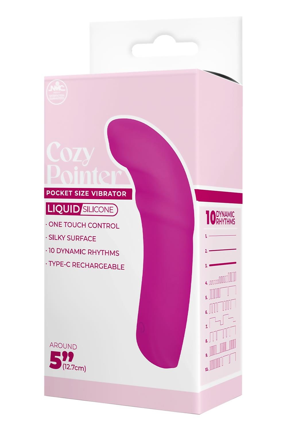 NMC 5 INCH SILICONE 10 FUNCTION VIBRATOR PINK