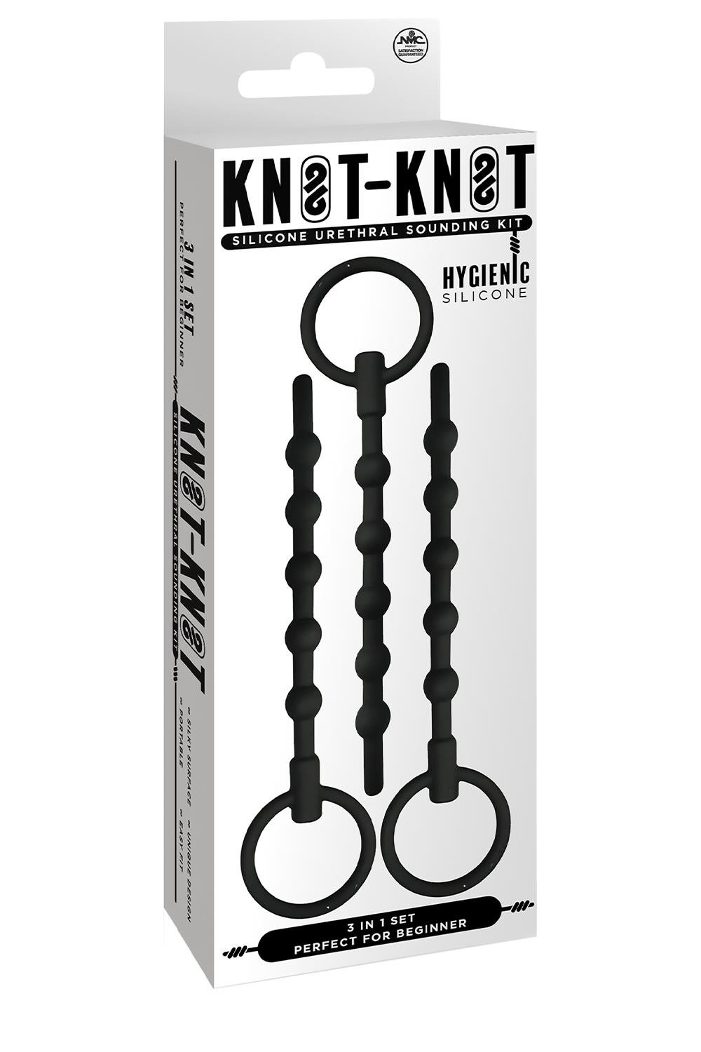 NMC 3 IN 1 SILICONE URETHRAL SOUND KIT SET BLACK