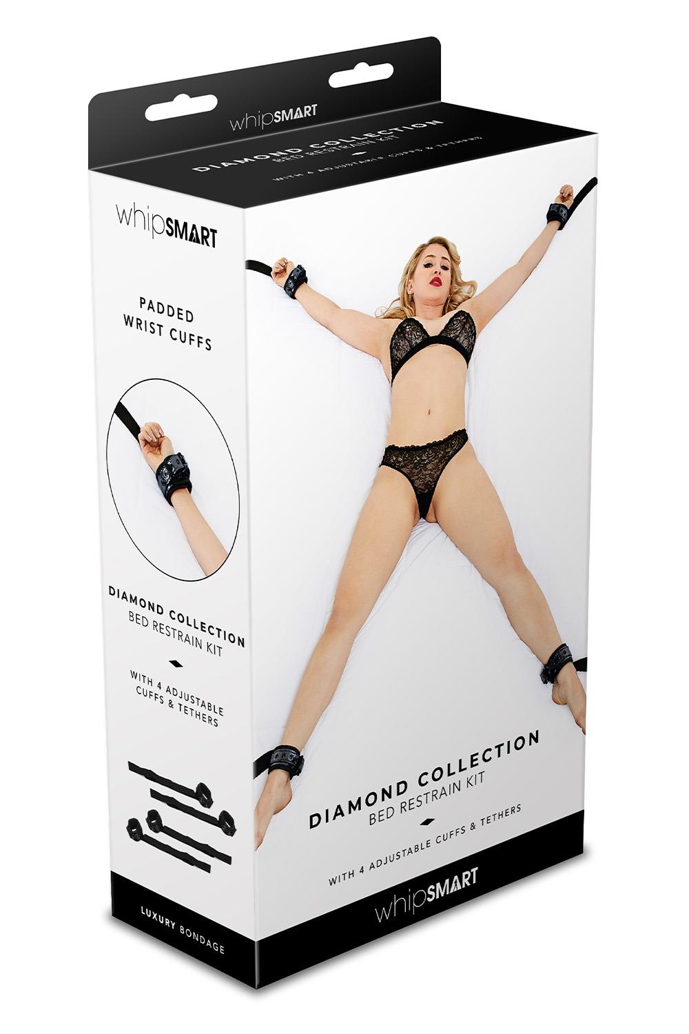 WHIPSMART DIAMOND BED RESTRAIN KIT BLACK