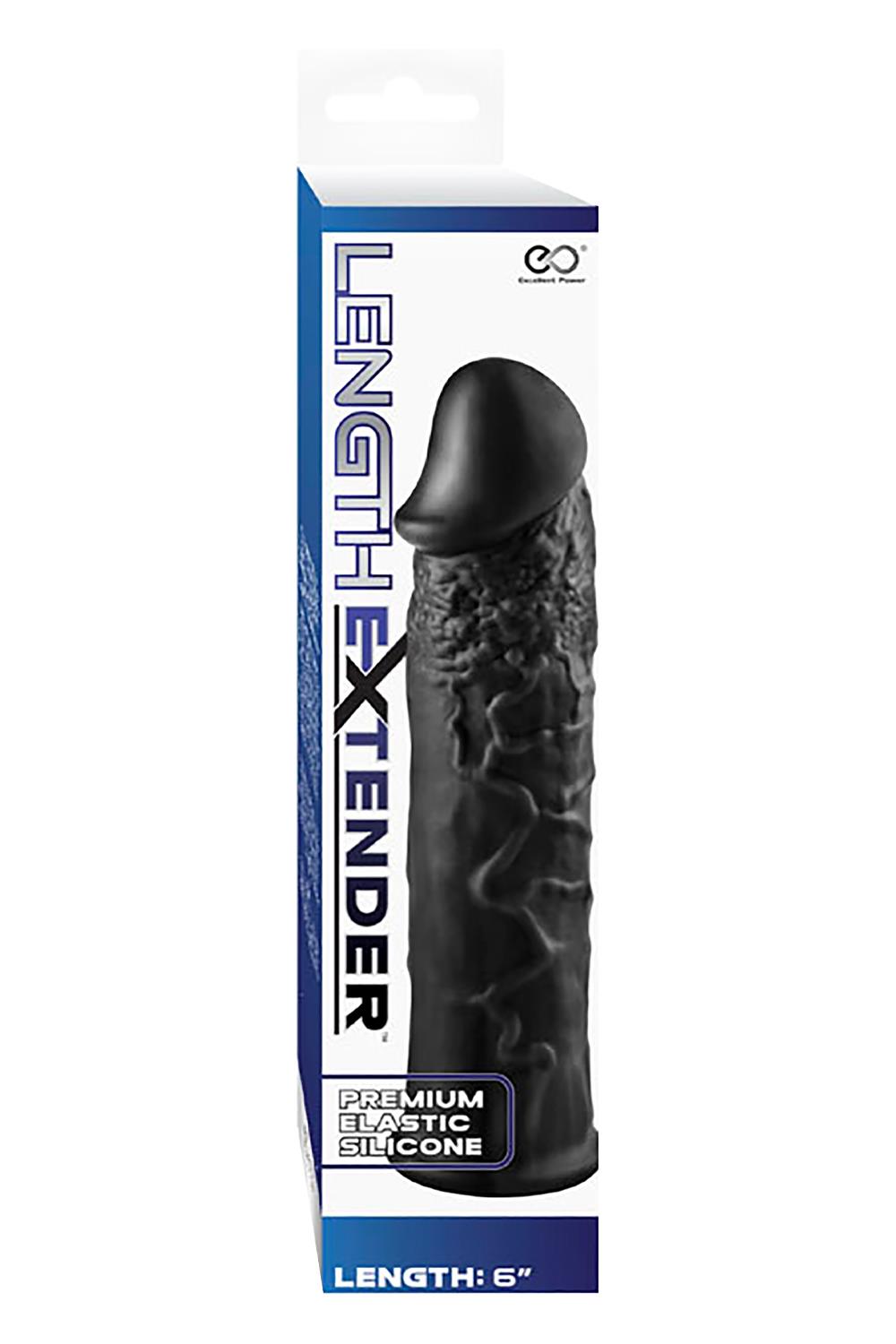 LENGTH EXTENDER SLEEVE 6 INCH BLACK