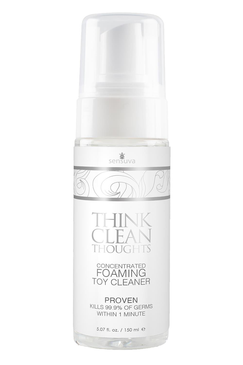 SENSUVA THINK CLEAN THOUGHTS FOAMING TOY CLEANER 5.07 FL. OZ. 150ML