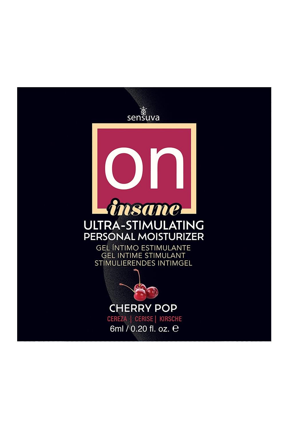SENSUVA ON INSANE ULTRA-STIMULATING PERSONAL MOISTURIZER CHERRY POP 6 ML 