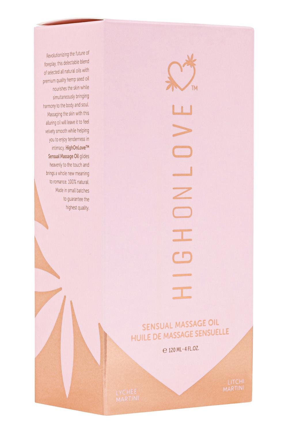 HIGH ON LOVE MASSAGE OIL LITCHI MARTINI 120ML