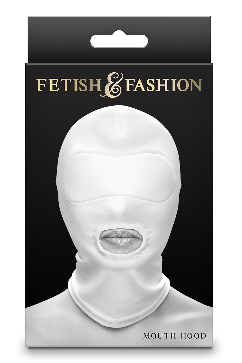 FETISH & FASHION MOUTH HOOD WHITE