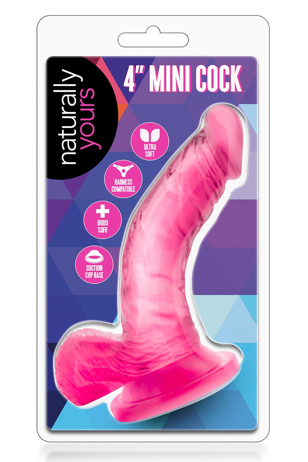 NATURALLY YOURS 4 INCH MINI COCK PINK