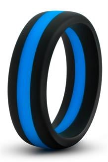 Silicone Go Pro Cock Ring Black/Blue