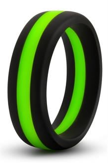 Silicone Go Pro Cock Ring Black/Green