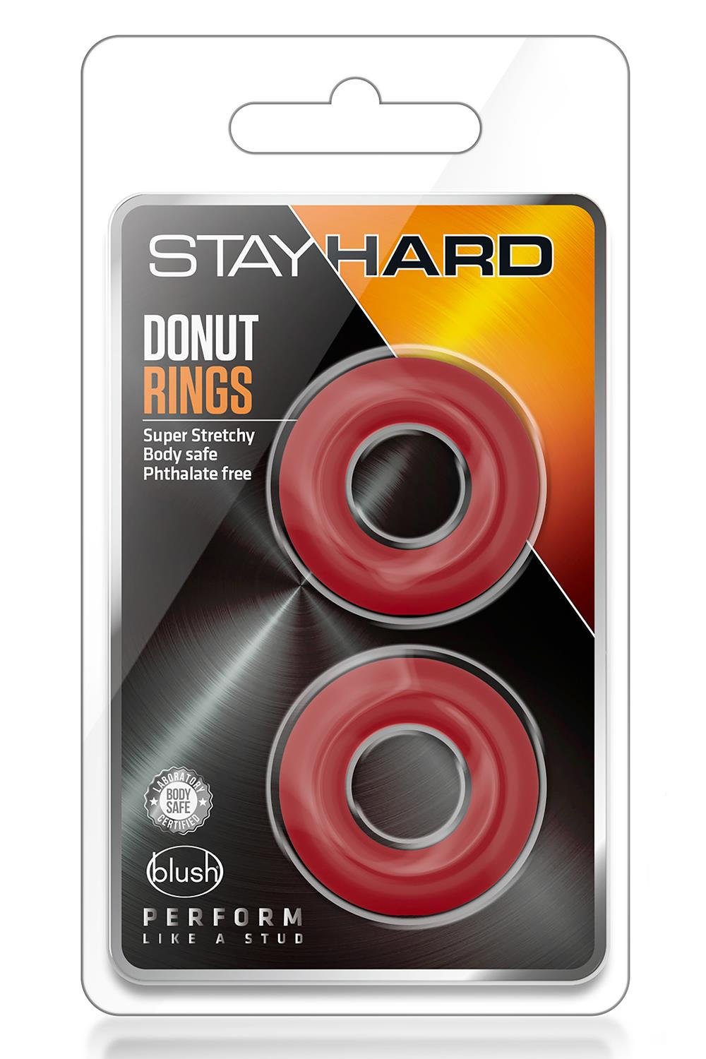 STAY HARD DONUT RINGS RED