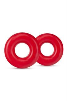 Stay Hard Donut Rings Oversized Red