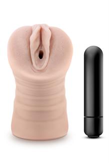 Ayumi Vibrating Stroker Beige