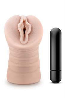 Destini Vibrating Stroker Beige