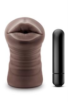 Krystal Vibrating Stroker Brown