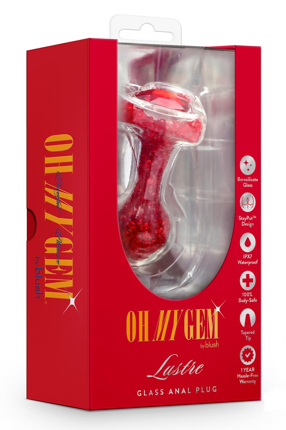 Lustre Red  Anal plug