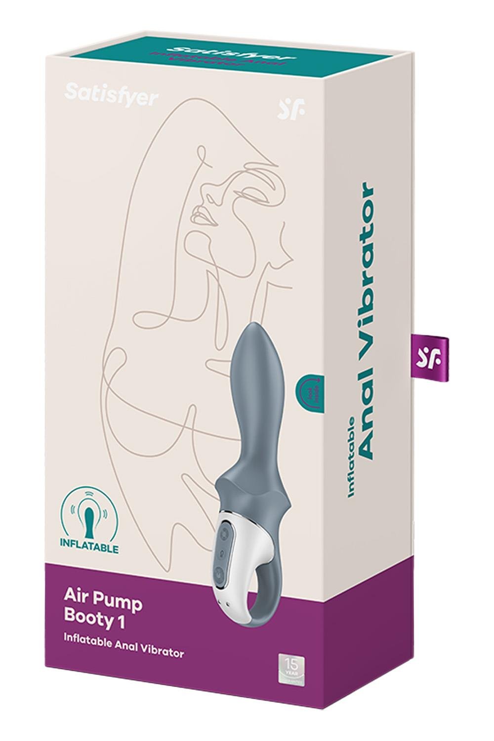 SATISFYER AIR PUMP BOOTY 1 GREY