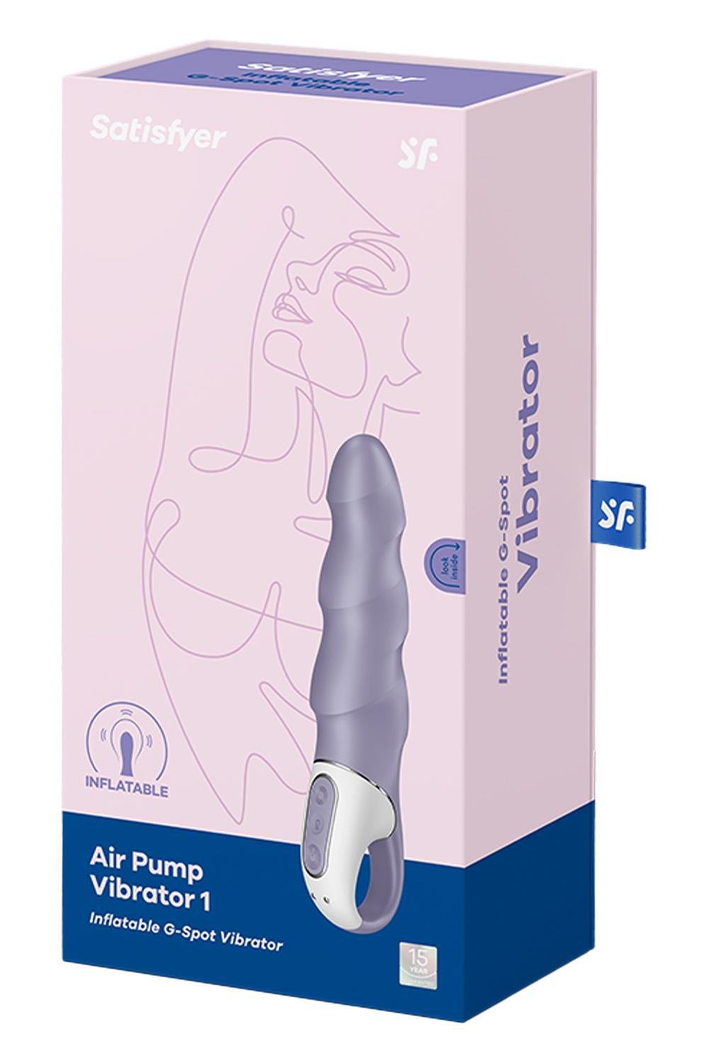 SATISFYER AIR PUMP VIBRATOR 1 DARK VIOLET
