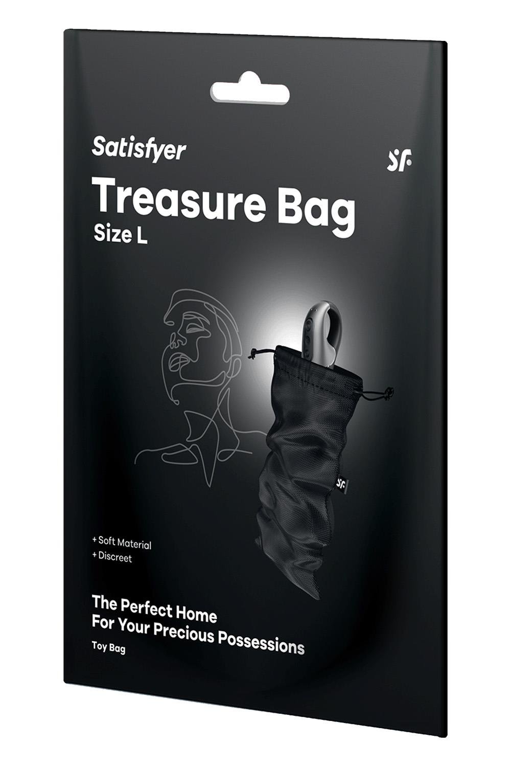 SATISFYER TREASURE BAG L BLACK