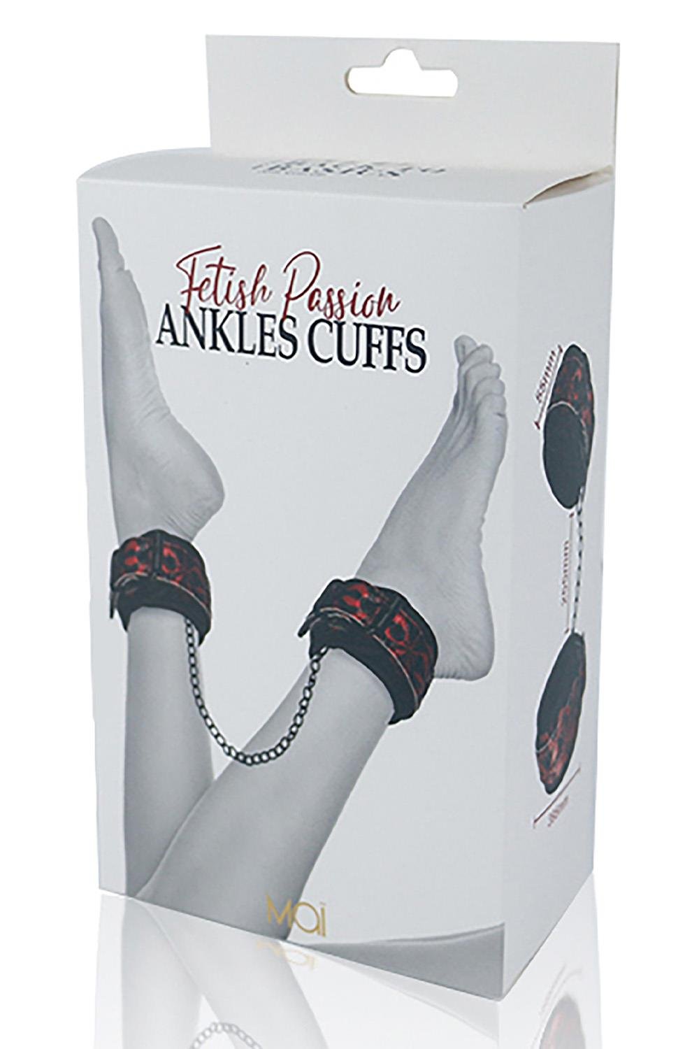 BTB FETISH ANKLES CUFFS RED