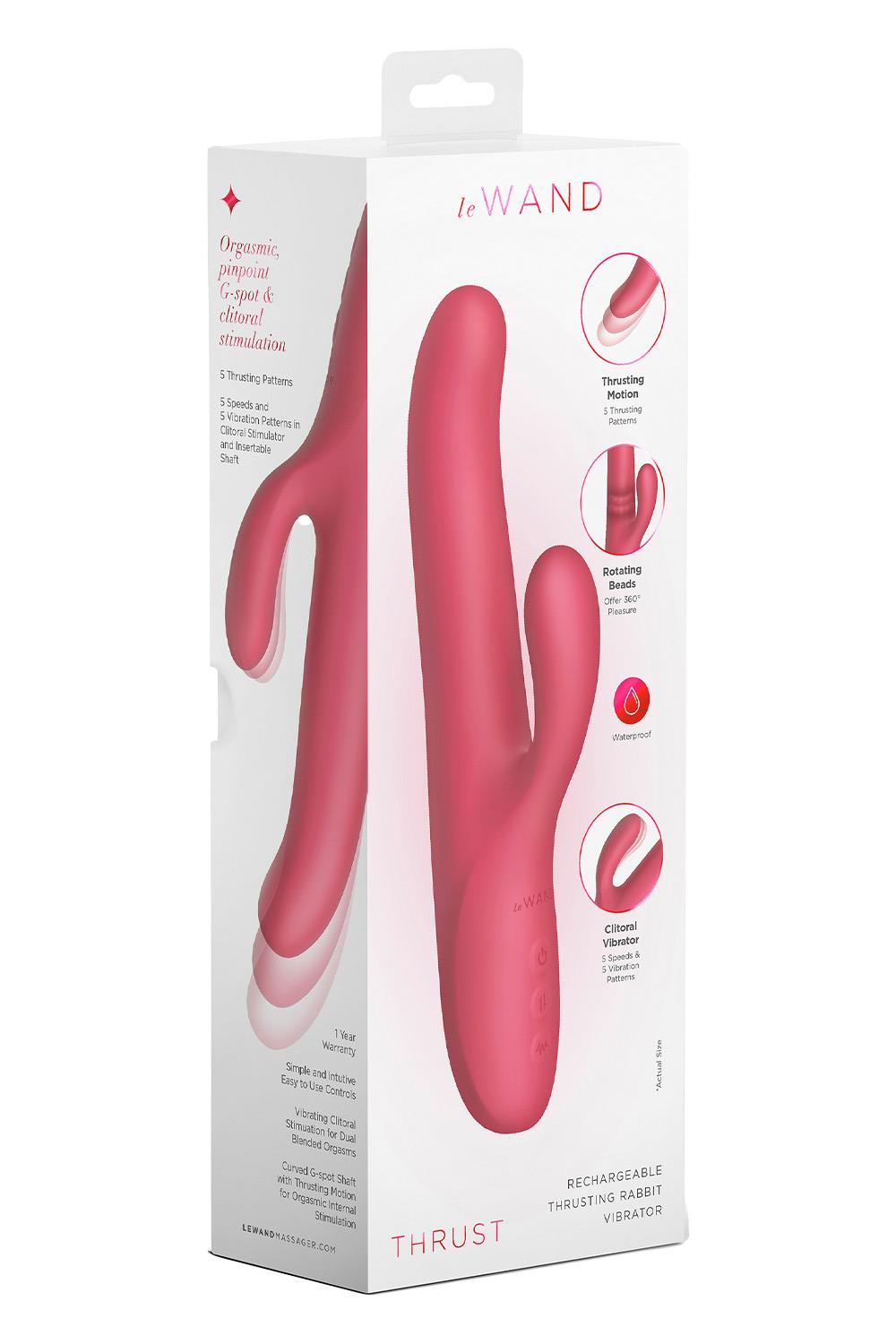 LE WAND THRUST THRUSTING RABBIT VIBRATOR