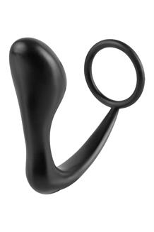 Ass-Gasm Cockring Plug Black