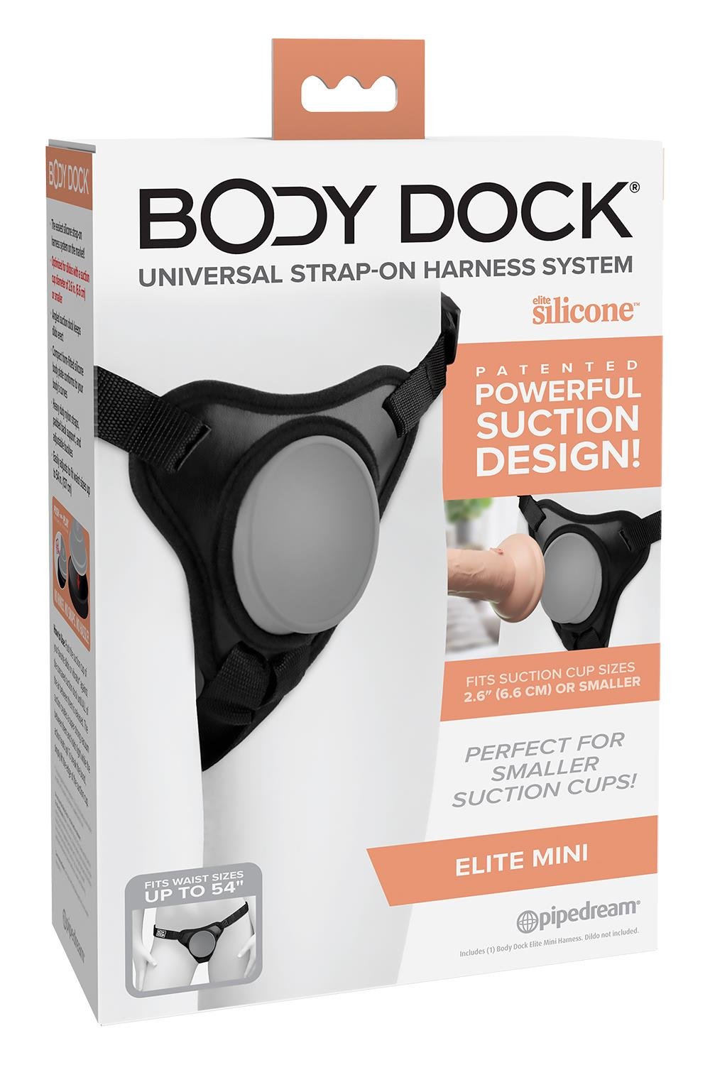 BODY DOCK ELITE MINI HARNESS BLACK