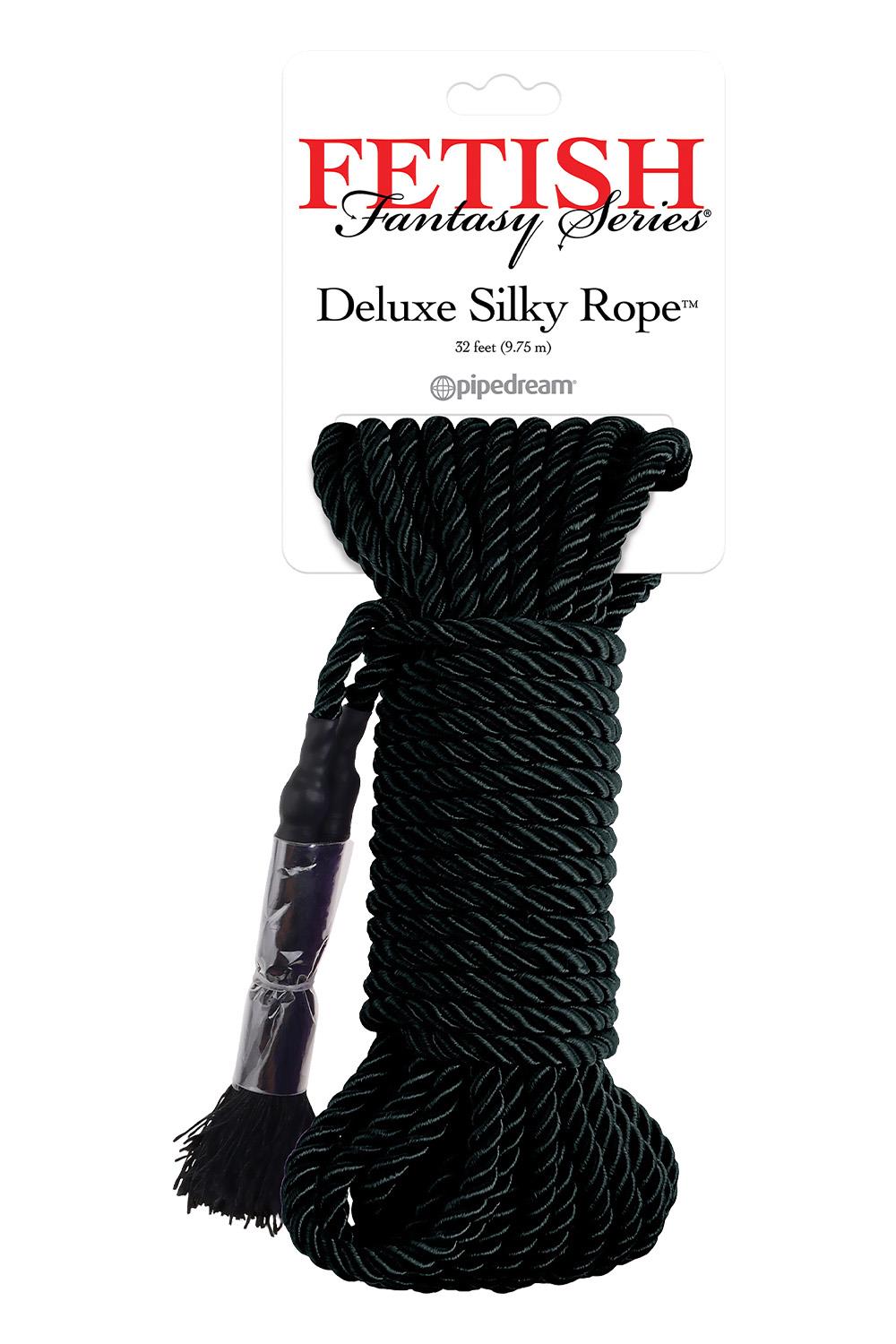 FETISH FANTASY SERIES DELUXE SILK ROPE BLACK