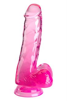 6 Inch Cock with Balls Pink