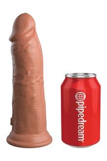 8 Inch Dual Density Silicone Cock Tan