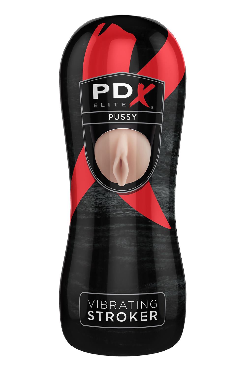 PDX ELITE VIBRATING PUSSY STROKER LIGHT