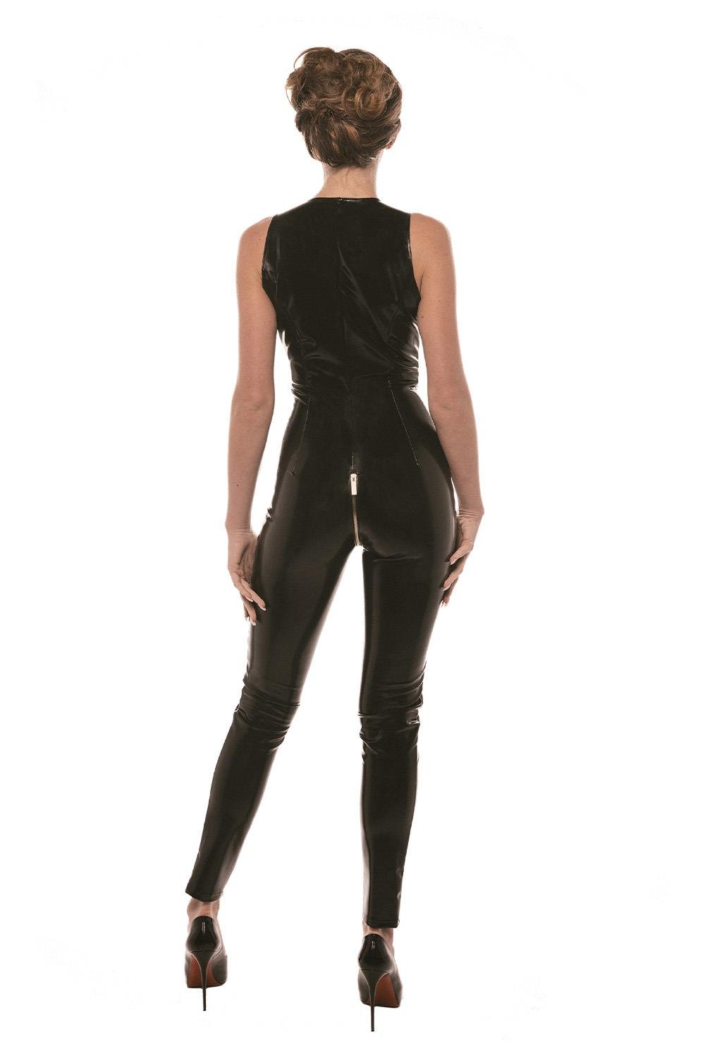 Lusty Lines Catsuit Black