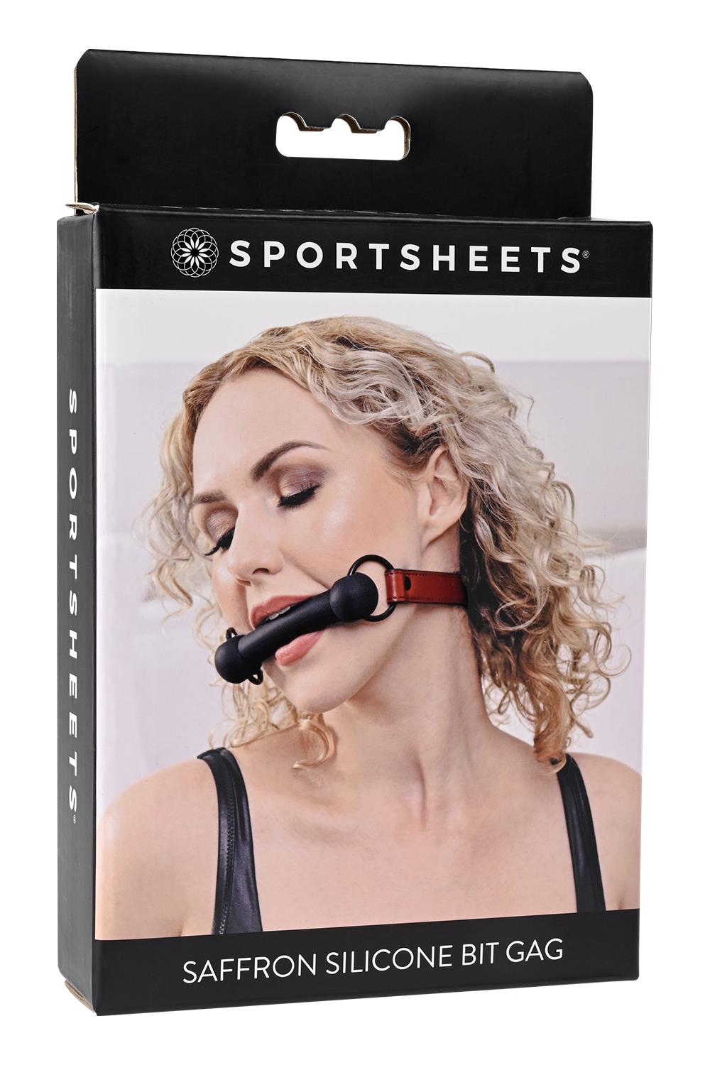 SPORTSHEETS SAFFRON SILICONE BIT GAG BLACK