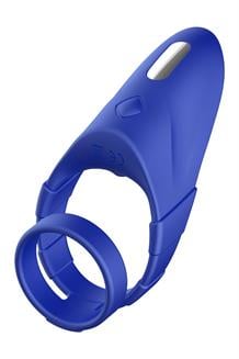 F-48 Vibrating Perineum Double C-Ring Blue
