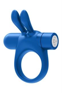 Bunny Vibrating Cockring Blue