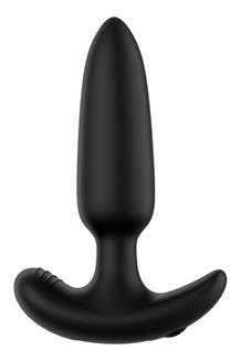 Pointed Vibrating  Plug Black