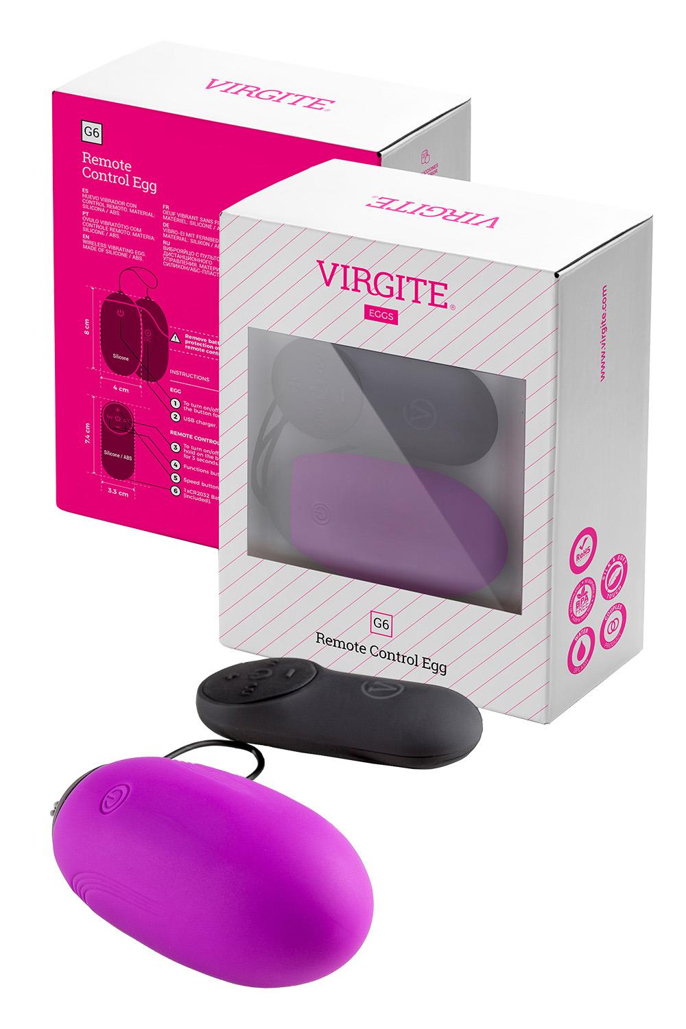 G6 Rechargeable Egg And Remote G6 Purple