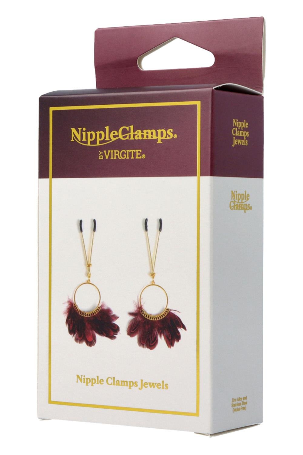 VIRGITE NIPPLE CLAMPS WITH FEATHERS