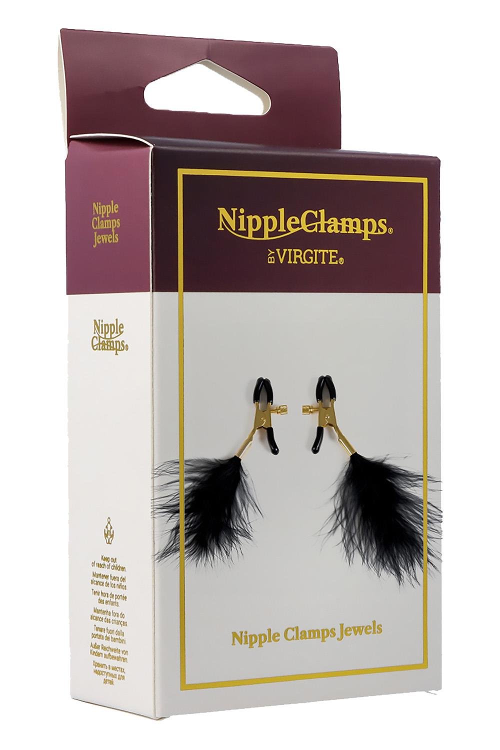 VIRGITE NIPPLE CLAMPS WITH FEATHERS