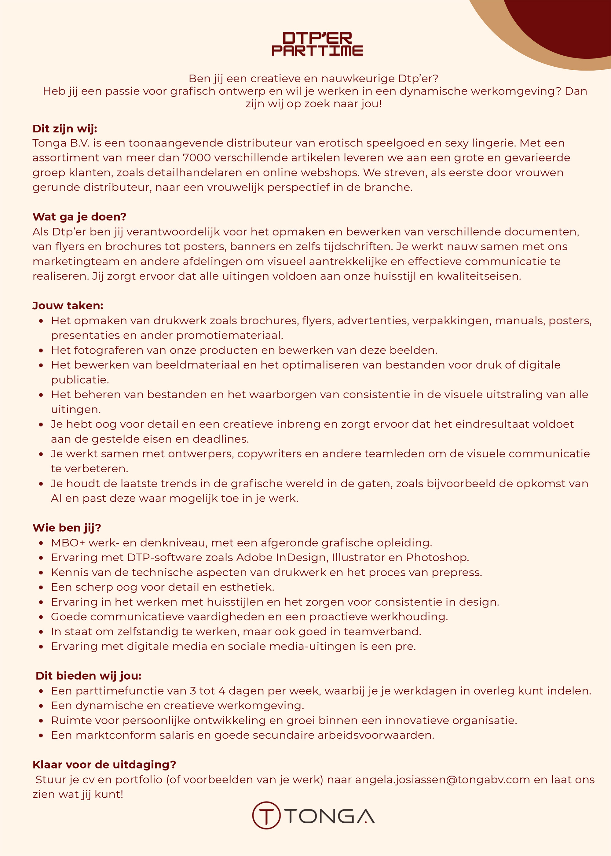 vacature DTP er
